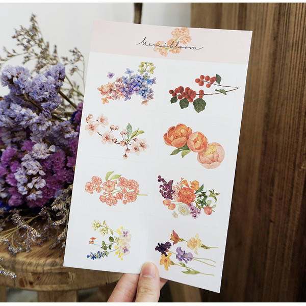 N.IVY Merci bloom removable sticker set